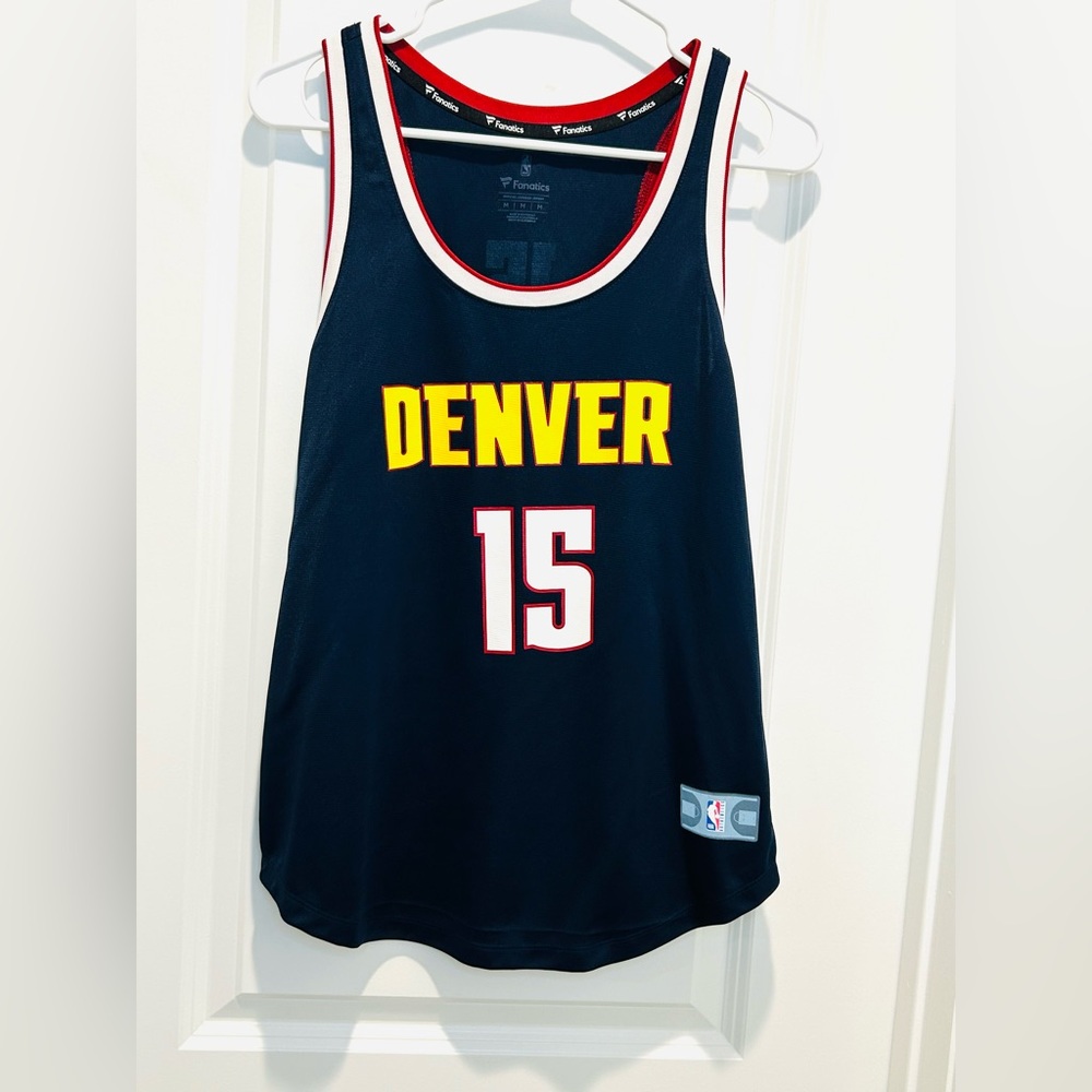 Navy Nikola Jokic 15 Denver Nuggets Icon Swingman Jersey Size Medium